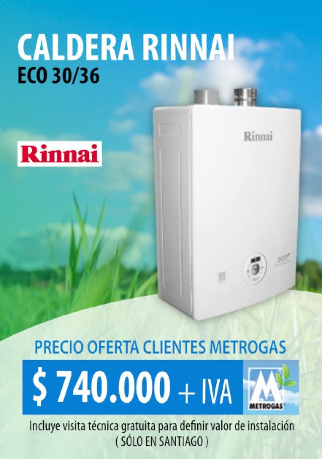 Banner M&P Ingenieria Caldera Rinnai Eco 30/36