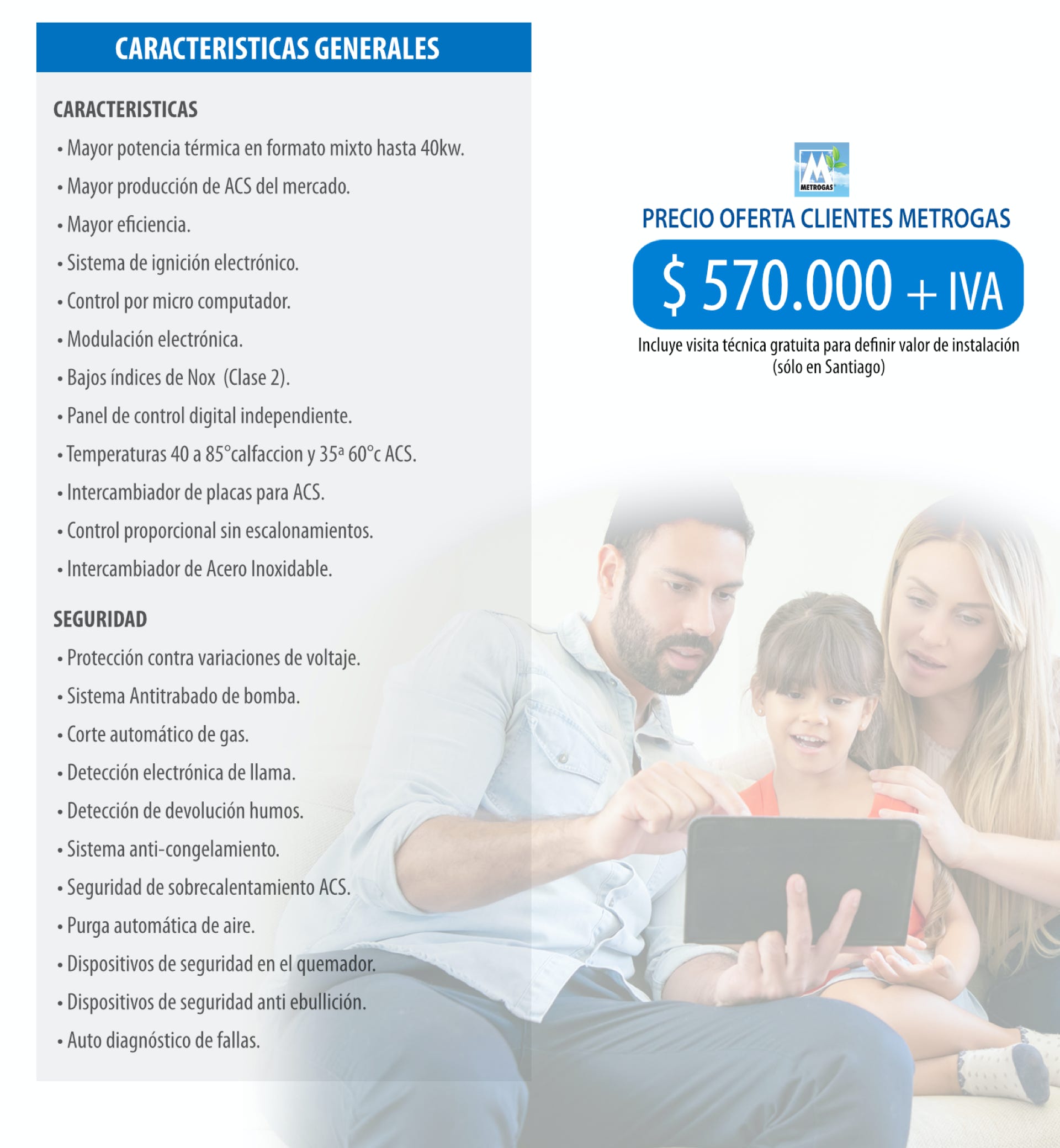 Imagen M&P Ingenieria - Caldera Aqua Plus 30/32 NG