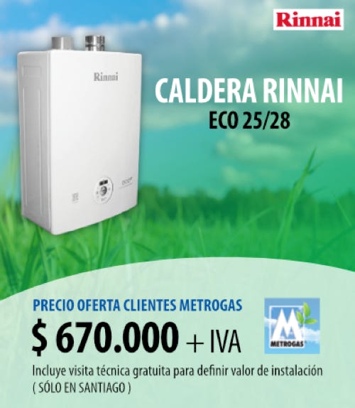 M&P Ingenieria - Caldera Rinnai Eco 25/28
