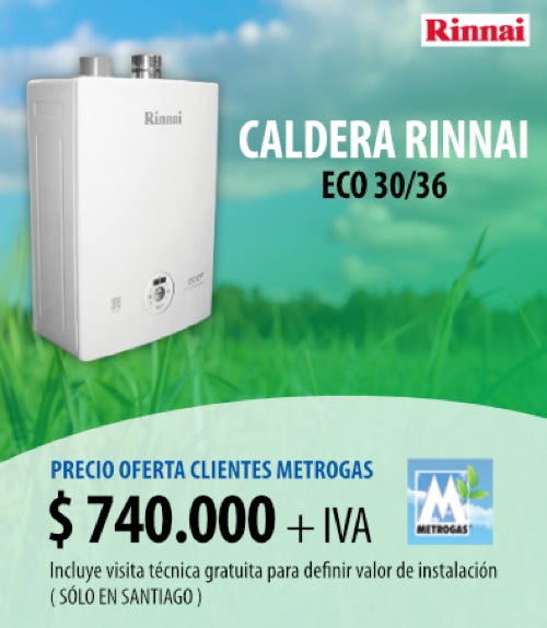 M&P Ingenieria - Caldera Rinnai Eco 25/28